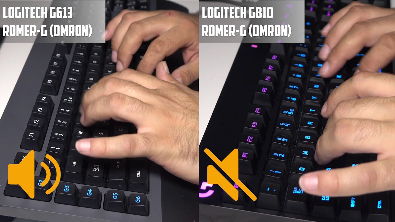 SOUND TEST: Logitech G613 & Logitech G810
