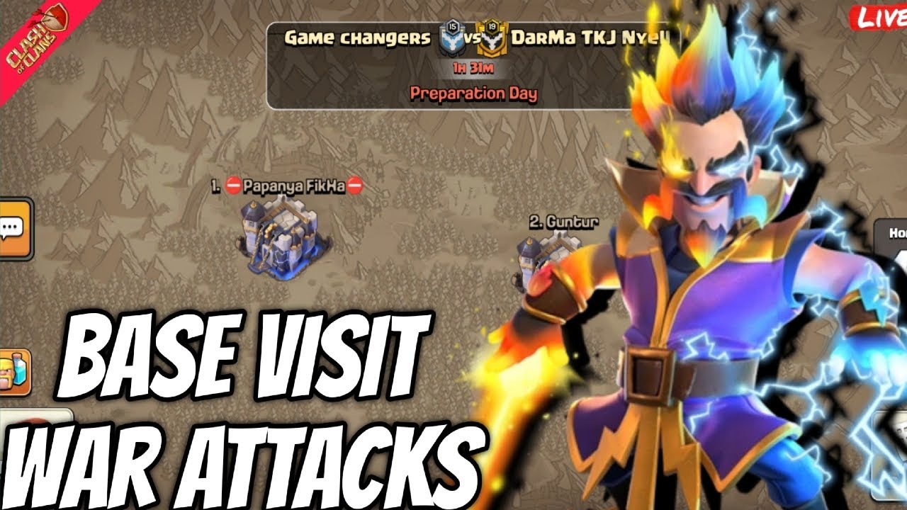 Clash of Clans Live | War Attacks + Base Visit | COC Live Join uss #shorts #clashofclans