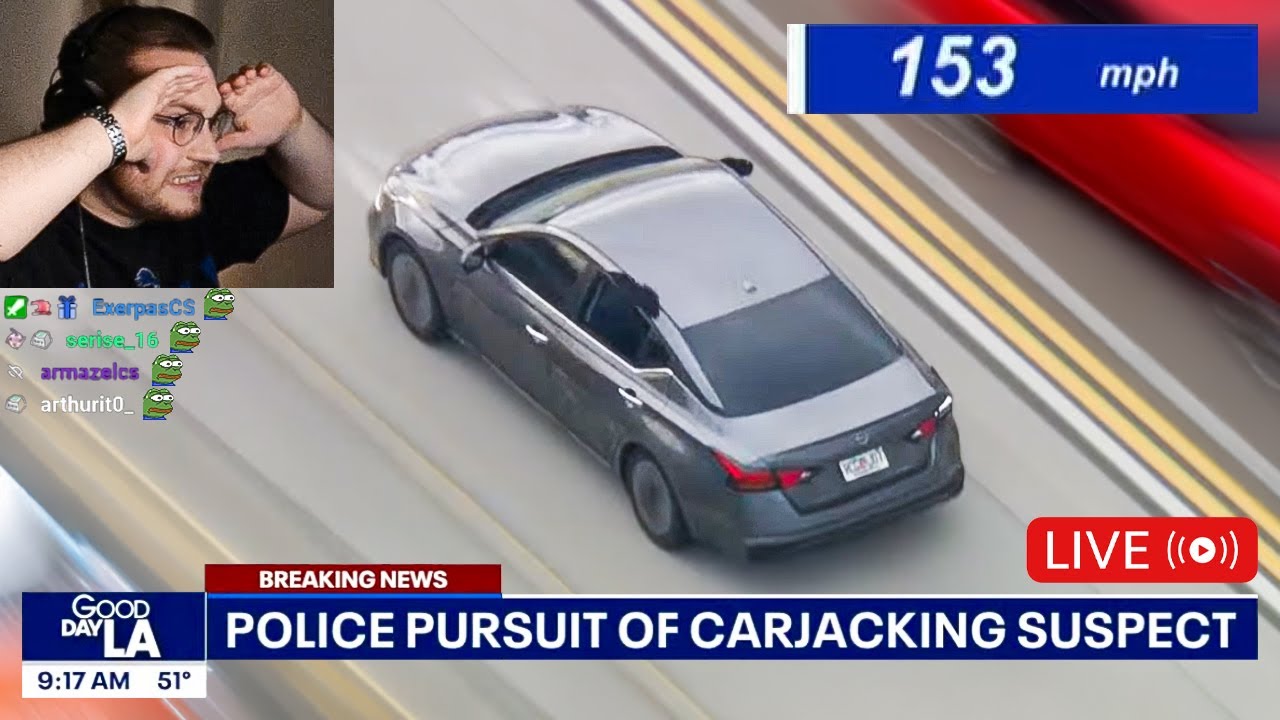 ohnepixel reacts to insane high speed police chase