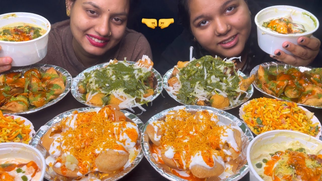 Eating Challenge Dahi Bhalla, Samosa, Ram Laddu, Tikki, Bhel Puri,Nanad Vs Bhabhi I Foodie Gd Family