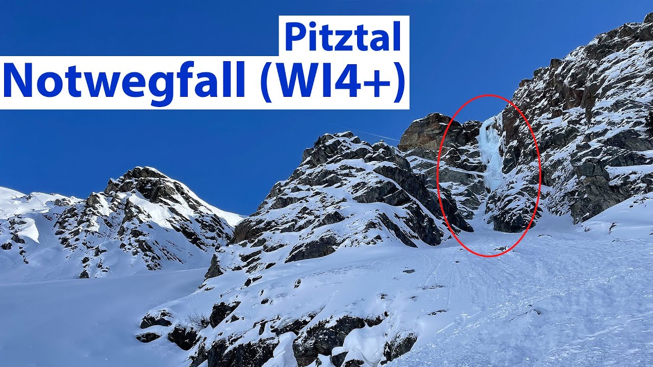 Notwegfall (WI 4+) Mittelberg - Umkehr im Eisfall - Eisklettern Pitztal - ASMR - feat. @AlpineFex