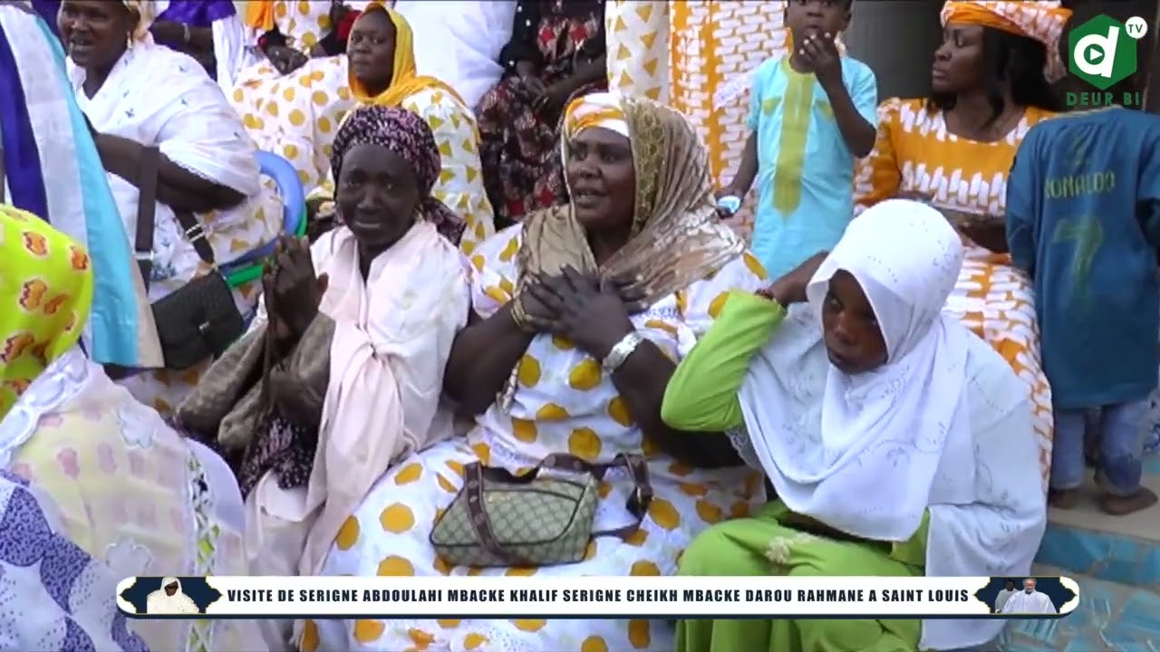 ziar de Serigne Abdoulahi Mbacke ibn Serigne Cheikh Mbacke Darou Rahmane a  saint louise