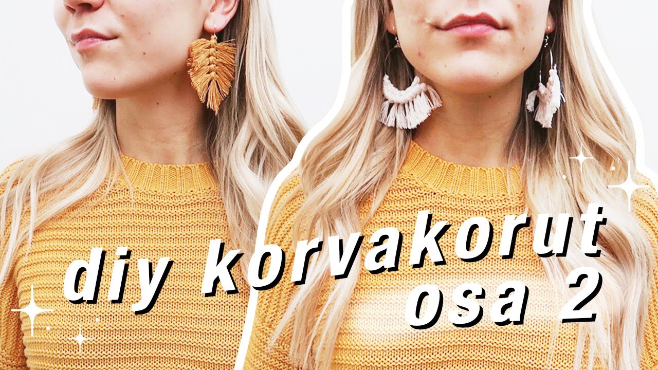 DIY MAKRAMEE KORVAKORUT || OSA 2 ✨