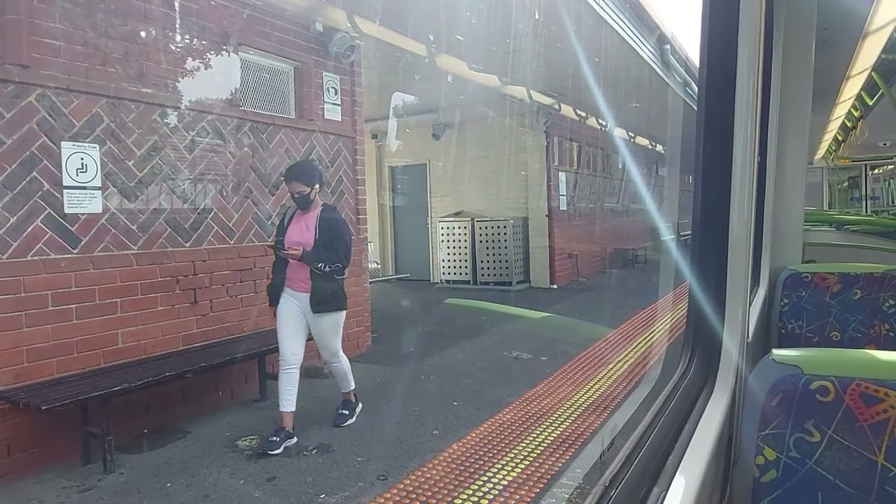 Laverton station X'trapolis train ride to Altona station. Melbourne Australia.
