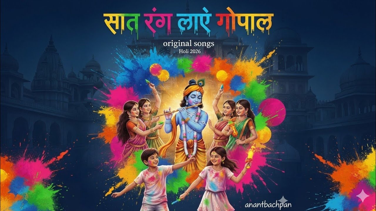 ​सात रंग लाए गोपाल | original songs | holi 2026 anantbachpan