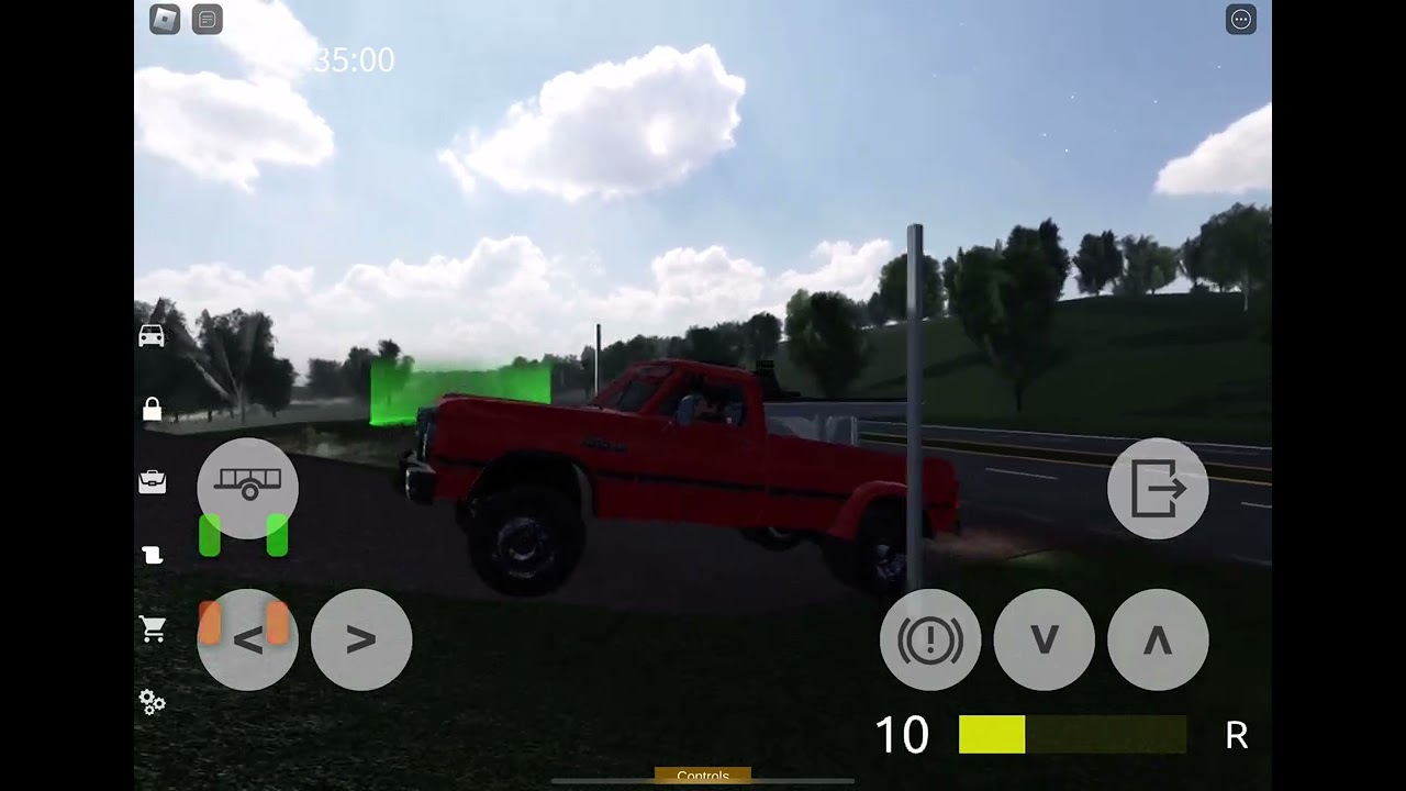 Roblox Roanoke, VA - Trying to Drive my Truck and Trailer up a Steep Hill!