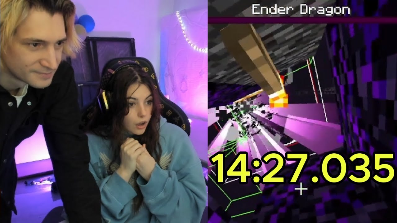 Watching xQc’s New Minecraft Record with Him