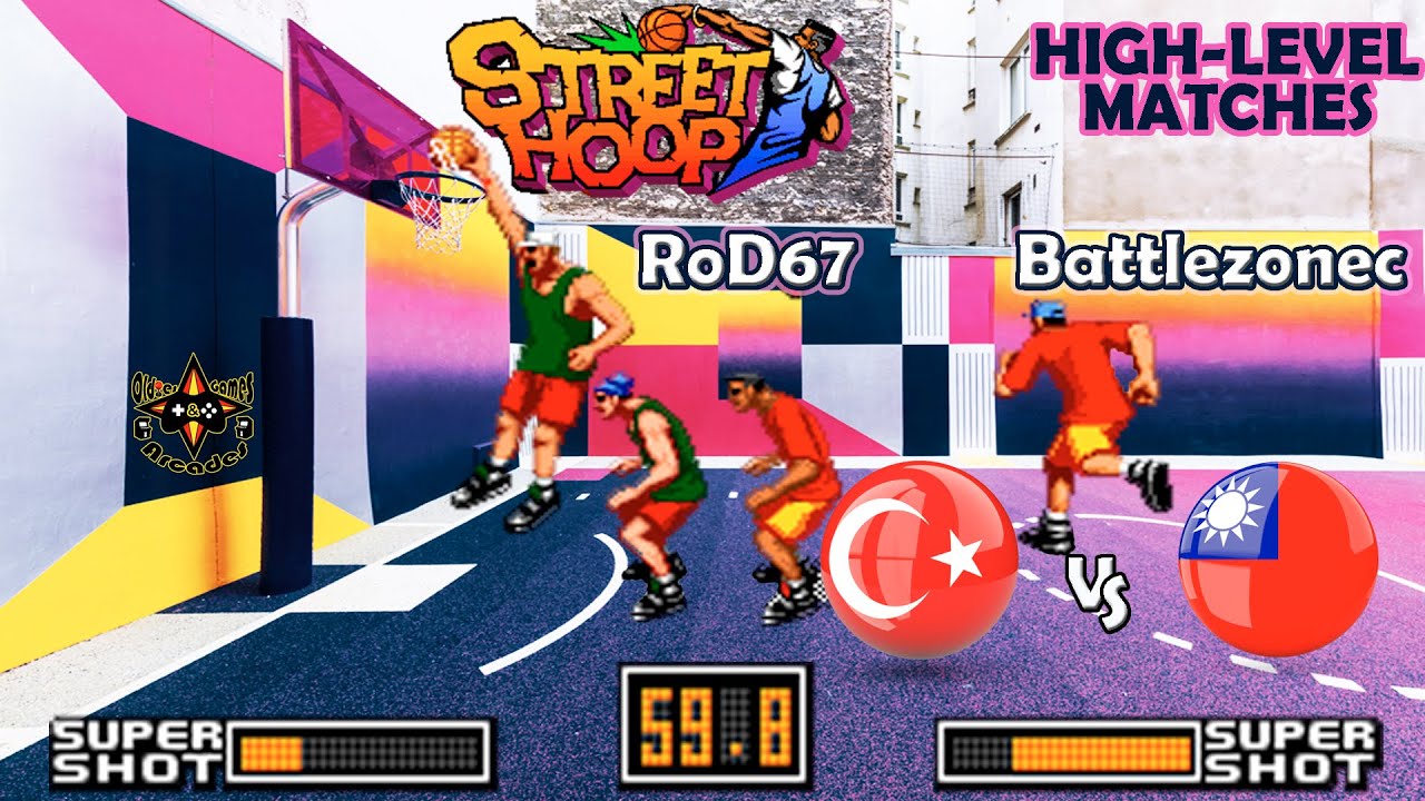 Street Hoop - Dunk Dream: High-level players, RoD67 (TR) vs. Battlezonec (TW), online Fightcade