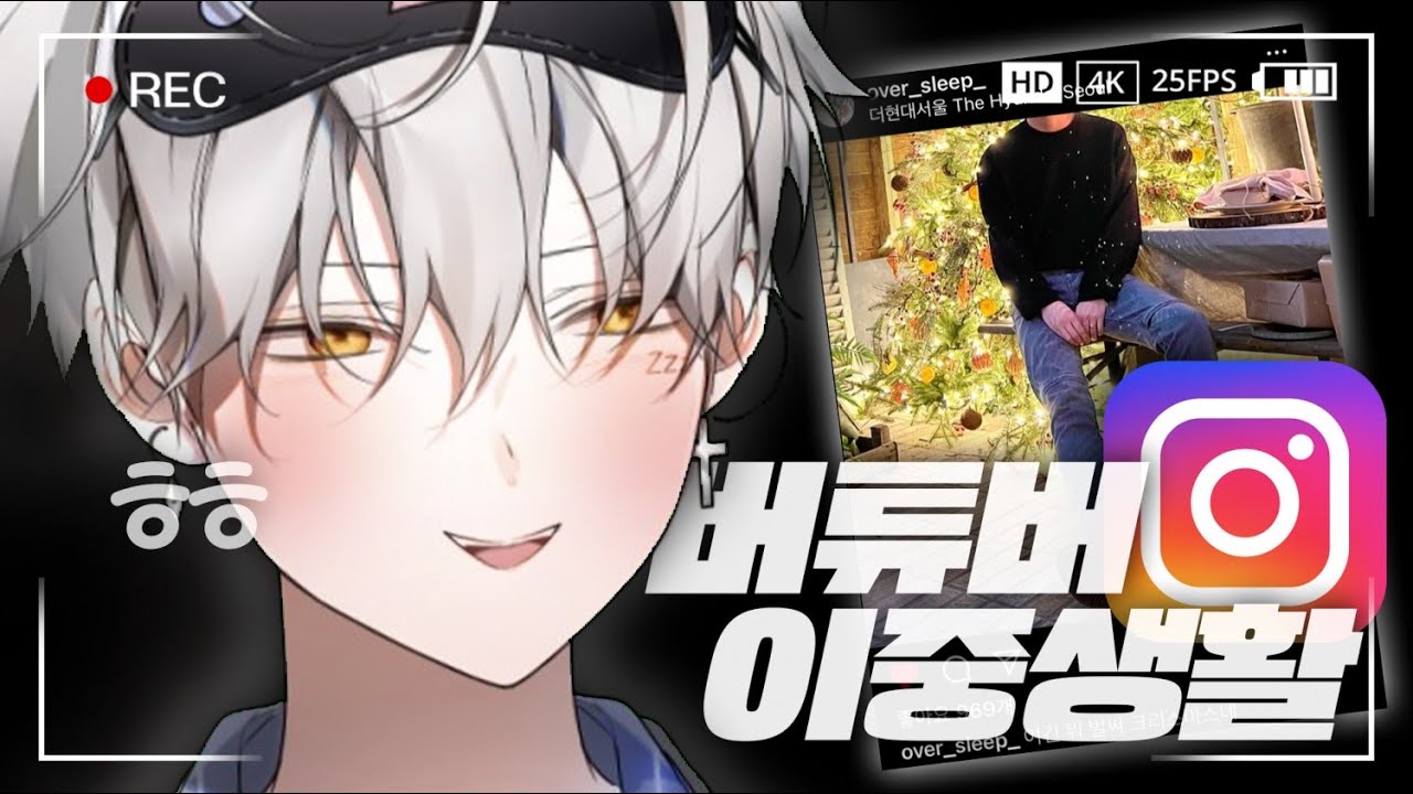 은밀한 이중생활 걸렸다... #늦잠버츄얼