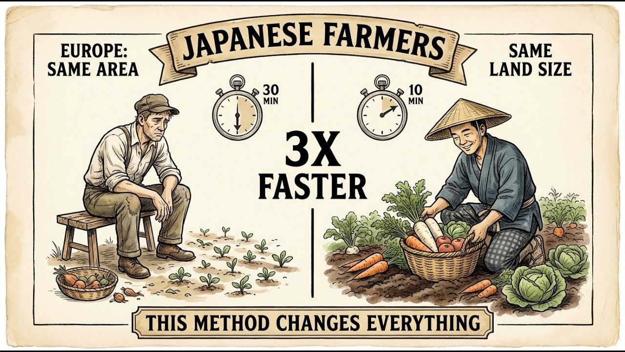Why Japanese Farmers Harvest Vegetables 3× Faster Than You — A Centuries-Old Secret Revealed