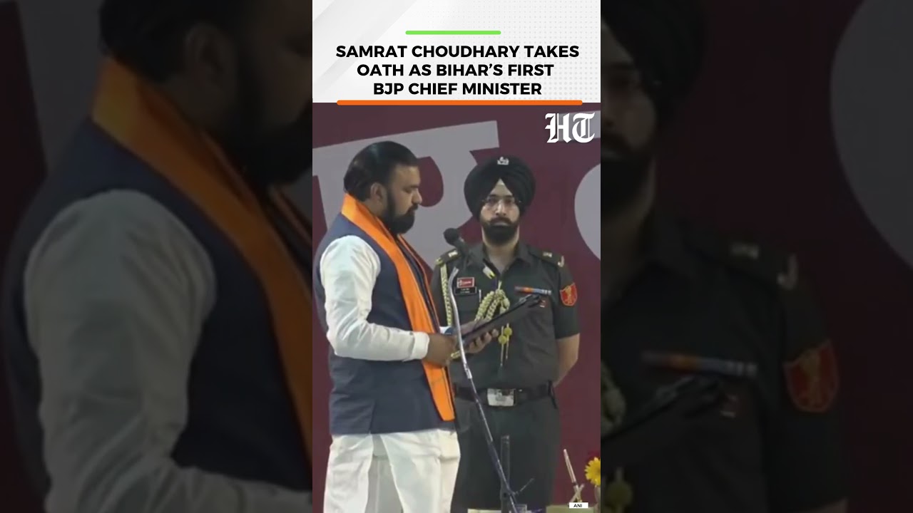 Samrat Choudhary Oath Ceremony Marks BJP&rsquo;s First Bihar Chief Minister | HT India