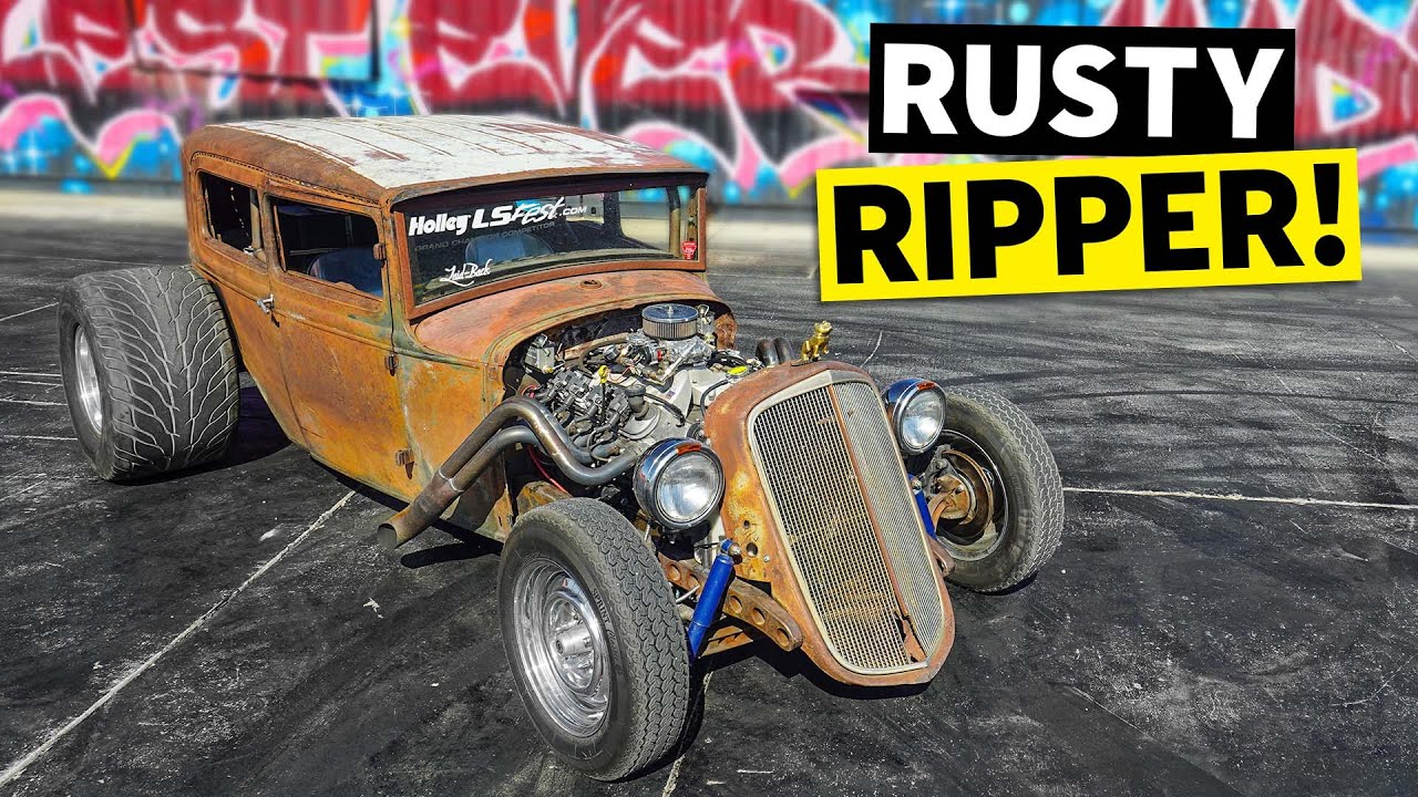 Ford Model A 1930 года ПРЕВРАЩЕН в ржавый Rat Rod, который рвет покрышки! // Разбор сборки