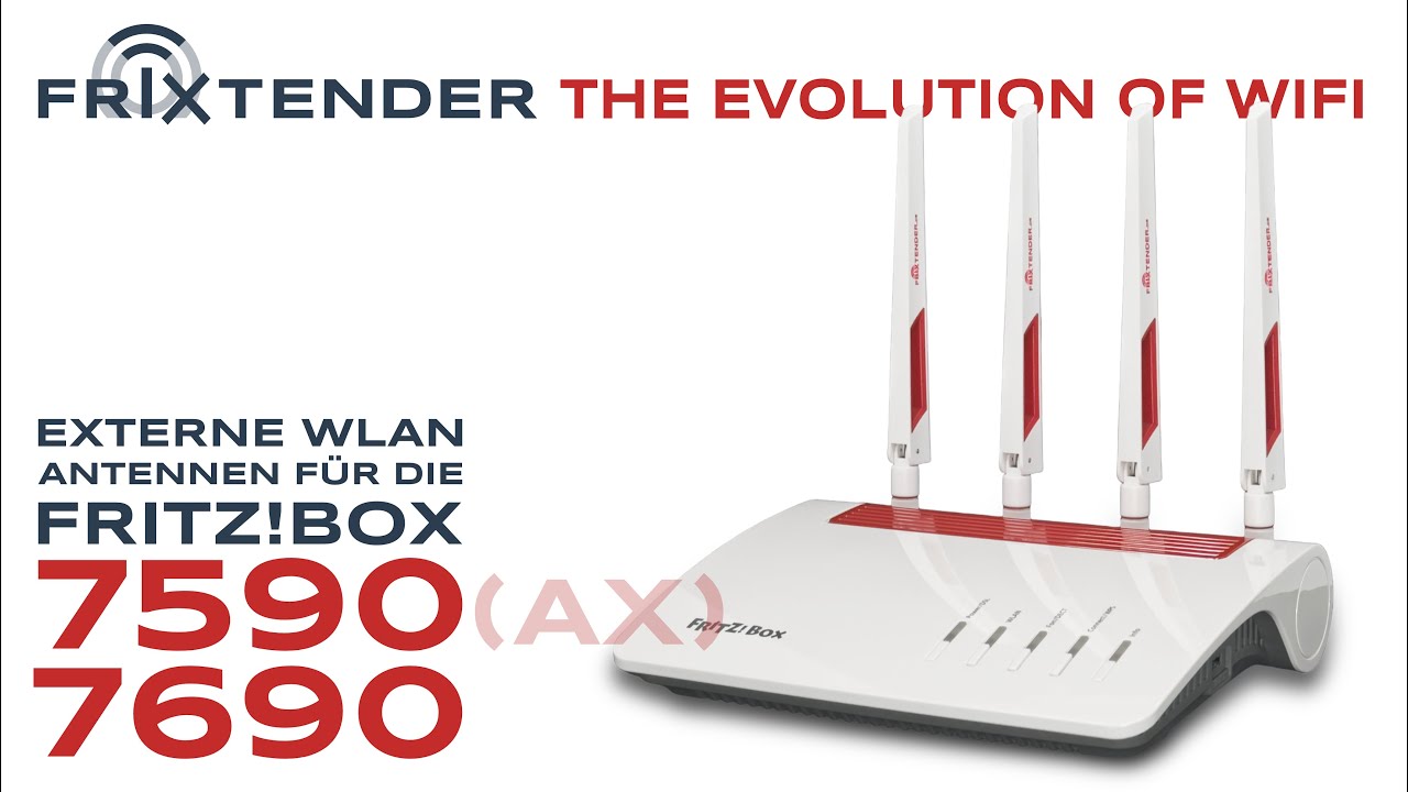 FRITZ!Box 7590 (AX) & 7690 mit externen WLAN Antennen nachr&uuml;sten - FriXtender X4ci Antennensets