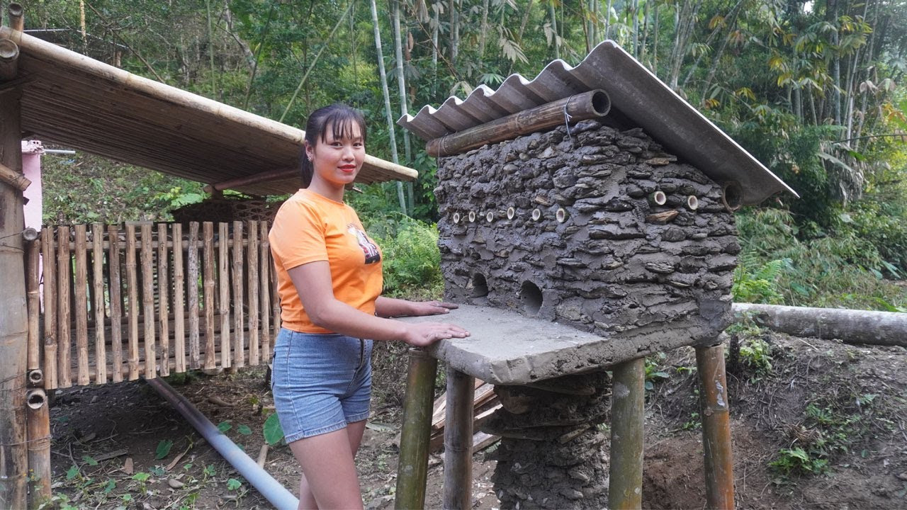 TIMELAPSE: START to FINISH Alone Building House For Bird, Dog - Buy Ducks, Puppy - Farm Life