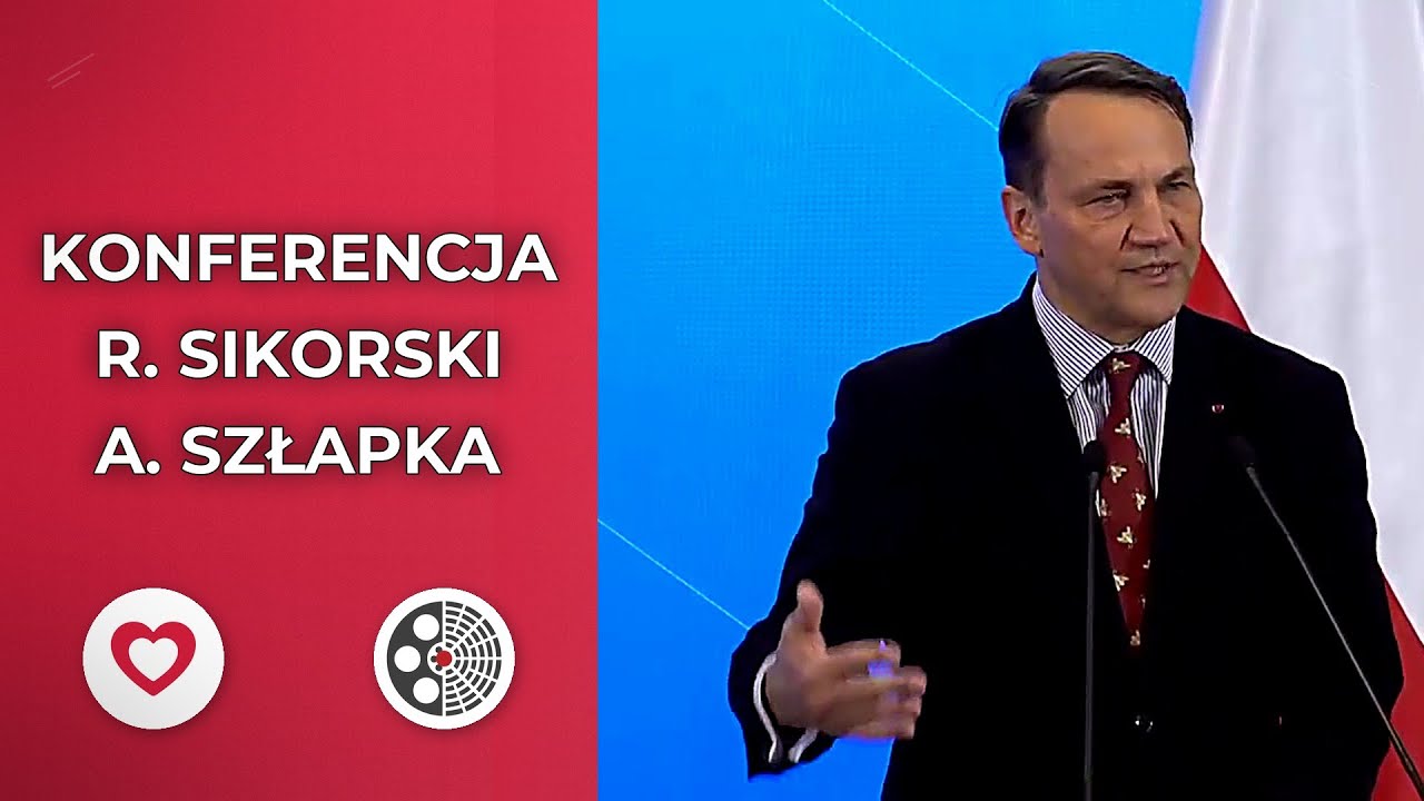 Sikorski, Szłapka - Konferencja prasowa po posiedzeniu Rady Ministrów