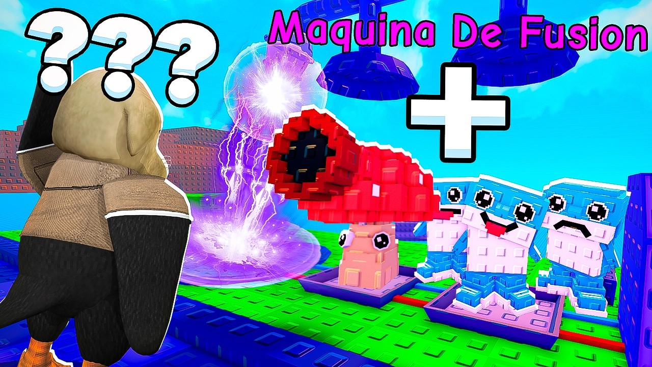 FUSIONE TODAS LAS PLANTAS Y BRAINROTS EN LA MAQUINA DE FUSION en Plantas vs Brainrots