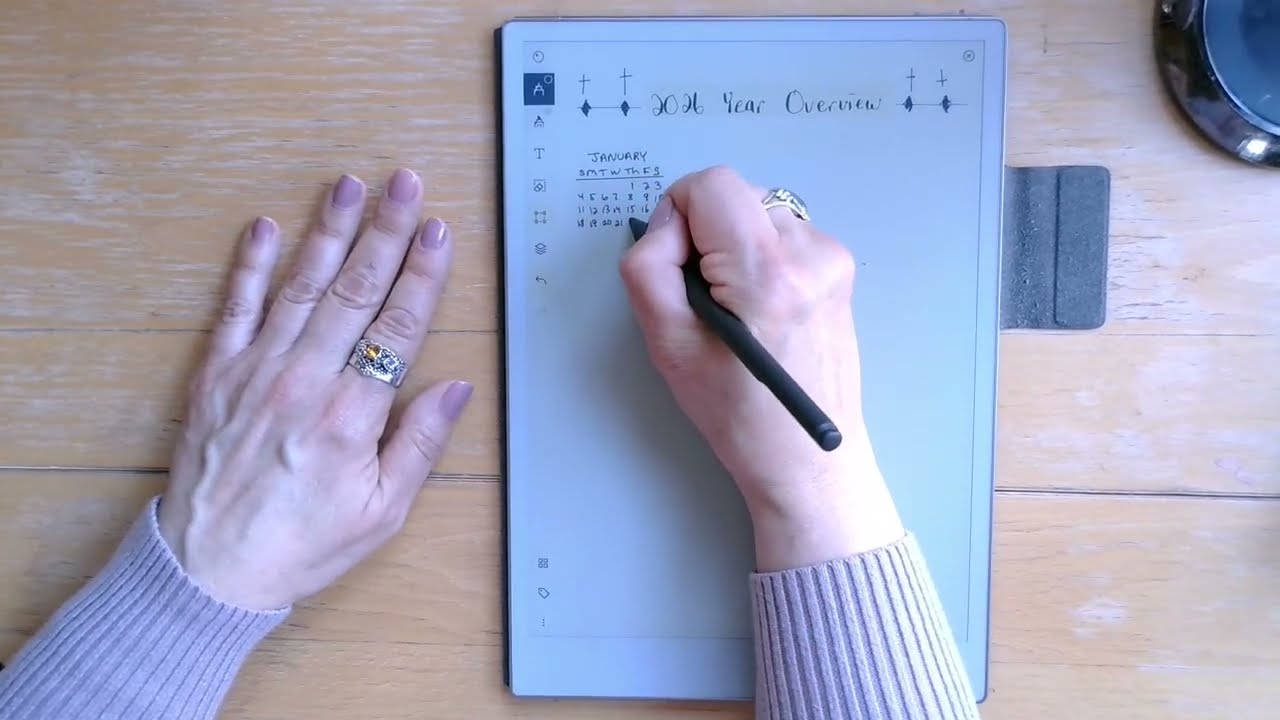 Creating a Year Overview, Month Overview & Week Overview in your ReMarkable Paper Pro tablet device