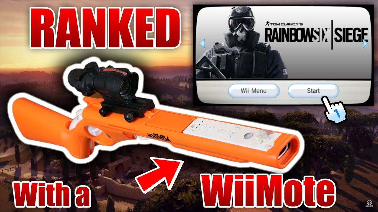 ИГРА В РЕЙТИНГОВУЮ ОСАДУ R6 С ПУЛЬТОМ Wii