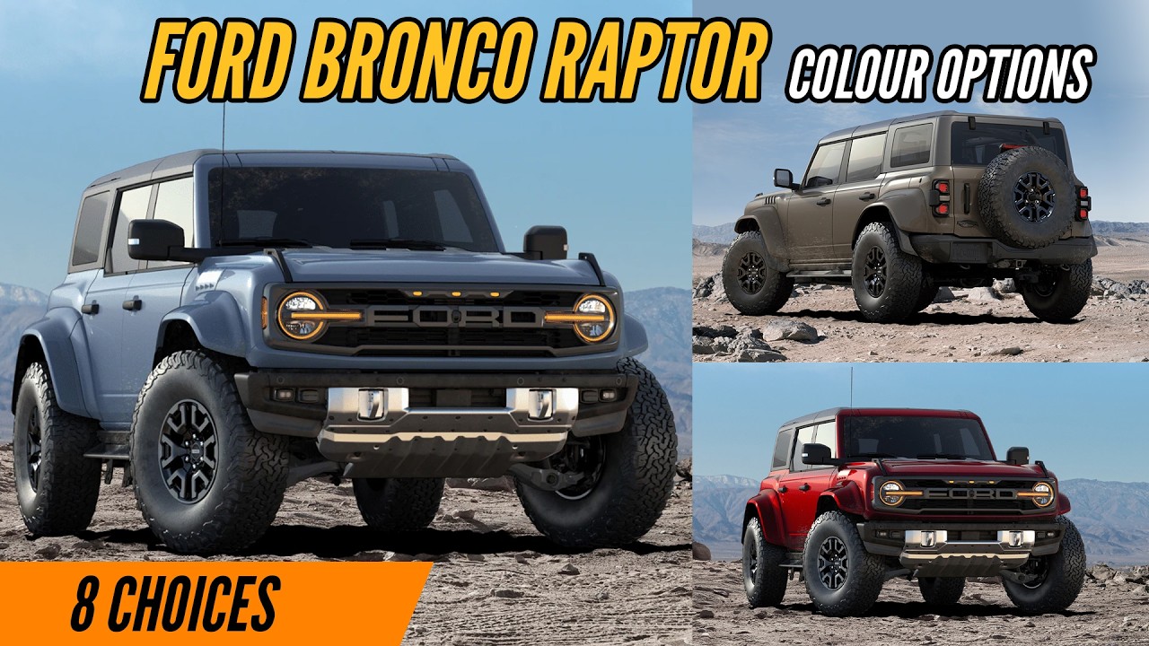 2026 Ford Bronco Raptor Color Options - Full Walkthrough - Images | AUTOBICS