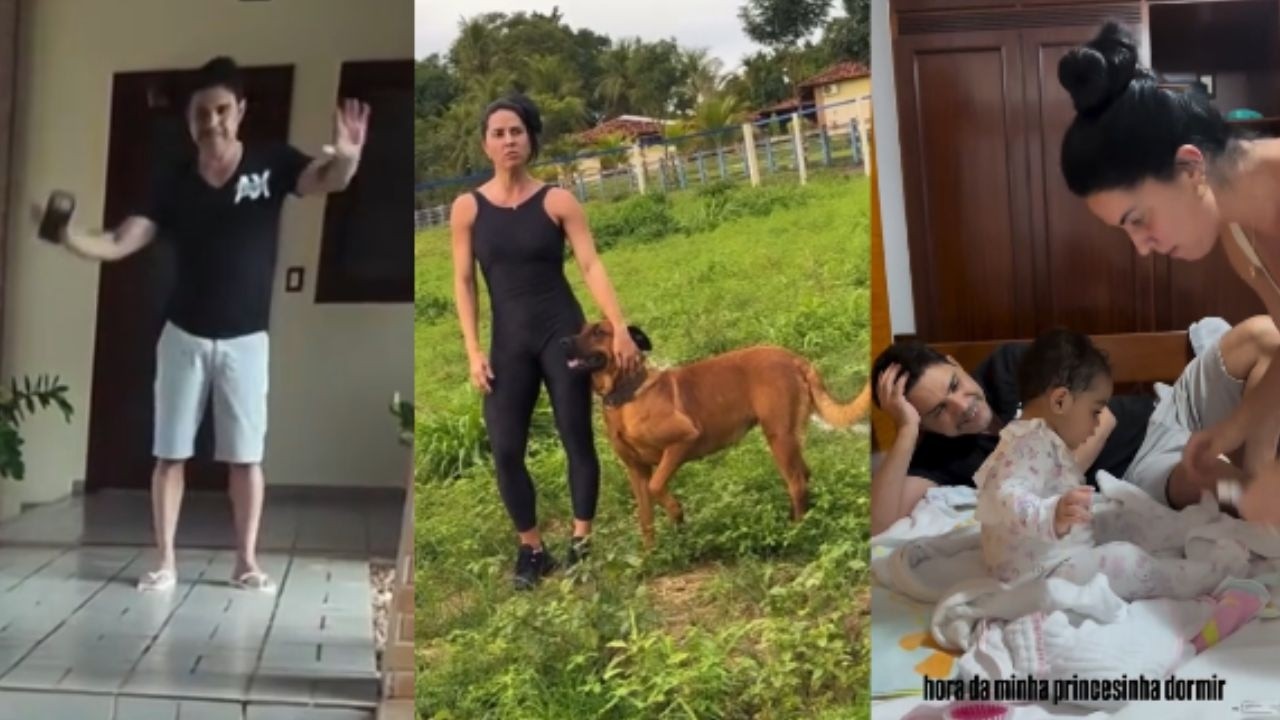 ZEZÉ DI CAMARGO CURTINDO FÉRIAS EM SUA FAZENDA COM  FAMÍLIA | GRACIELE REENCONTRO COM SEUS FILHOTES
