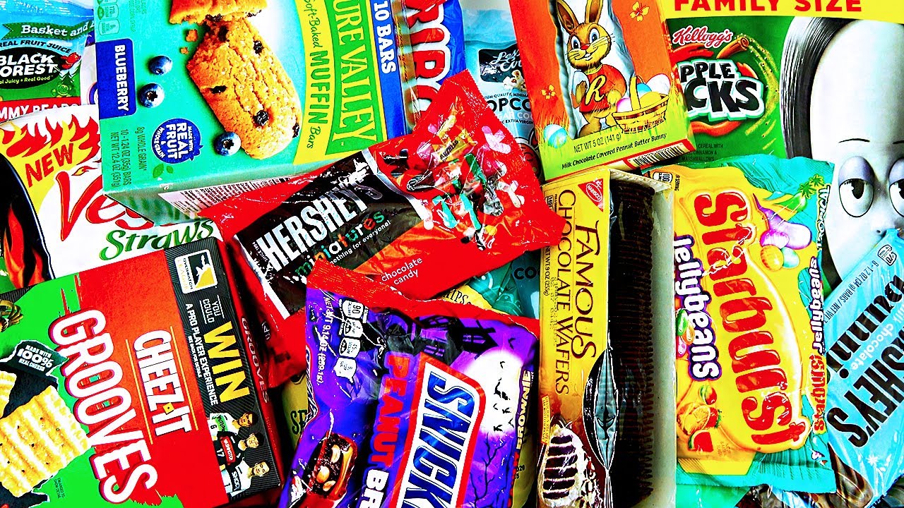 SNACK PARTY Veggie Straws, Chocolate, Potato Chips, Nature Valley Bar, Jellybeans, Organic Doritos
