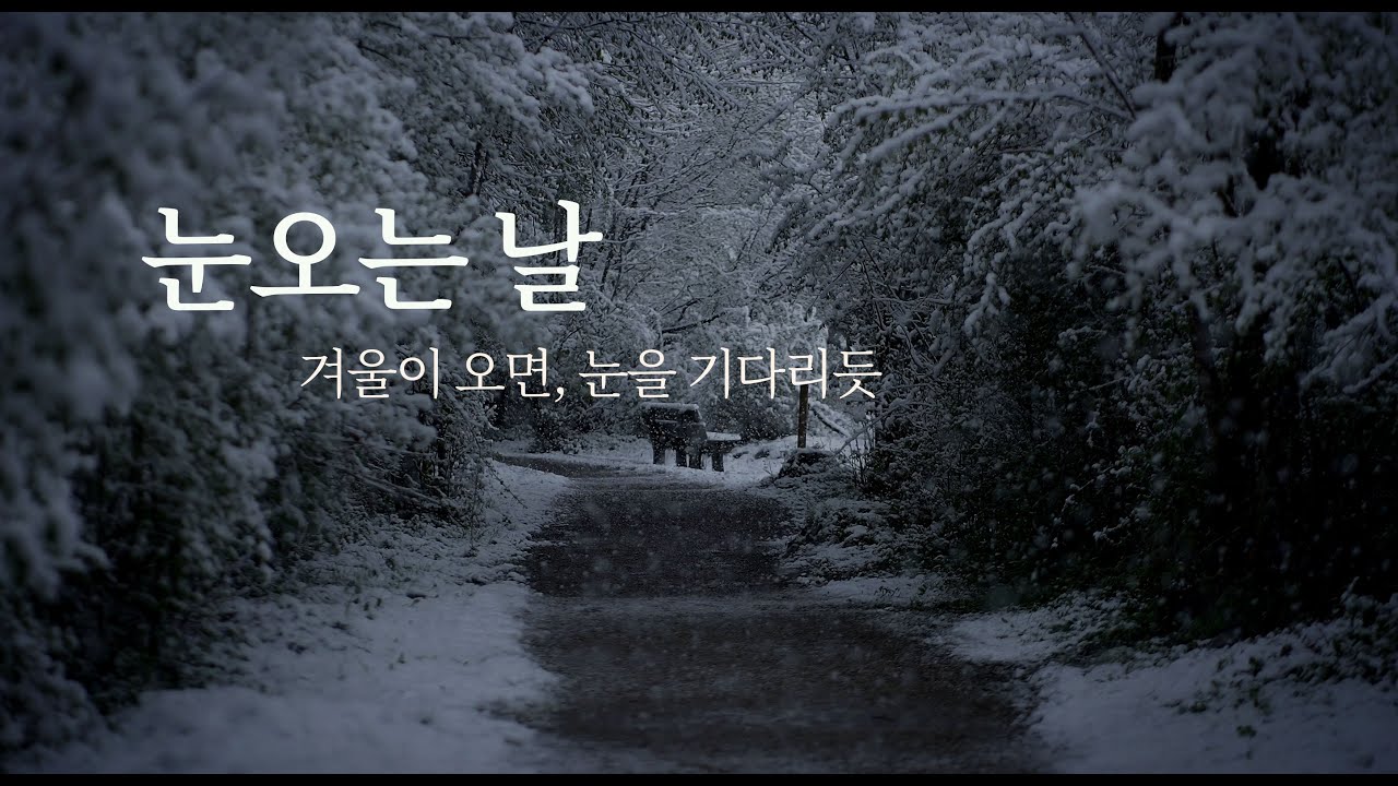 I눈오는 날I 눈 오는 날, 조용히 스며드는 그리움, 감성 발라드 음악 /신곡/ K-Ballad