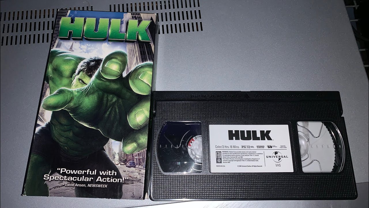 Opening to Hulk 2003 VHS (2005 Reprint)