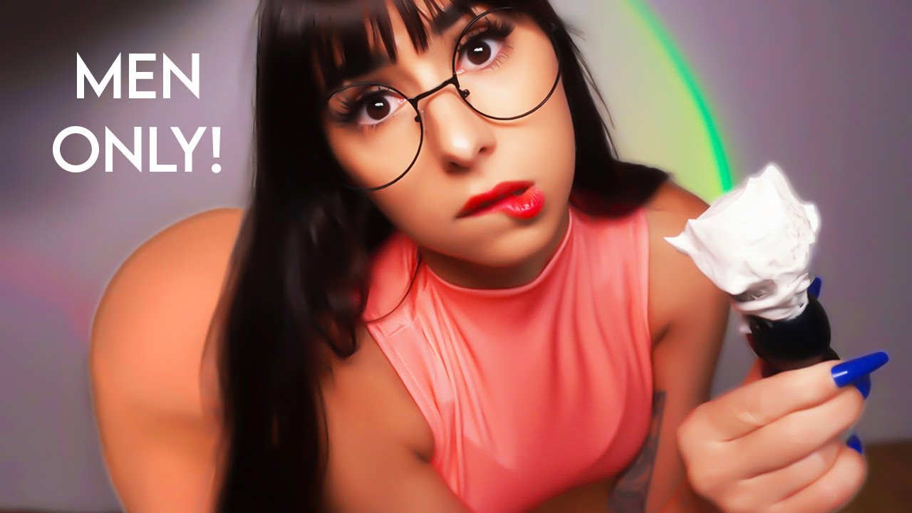 ASMR 💈xtra inappropriate Barber 🧔 FOR MEN 👀 beard shave, barber shop facial, massage rp