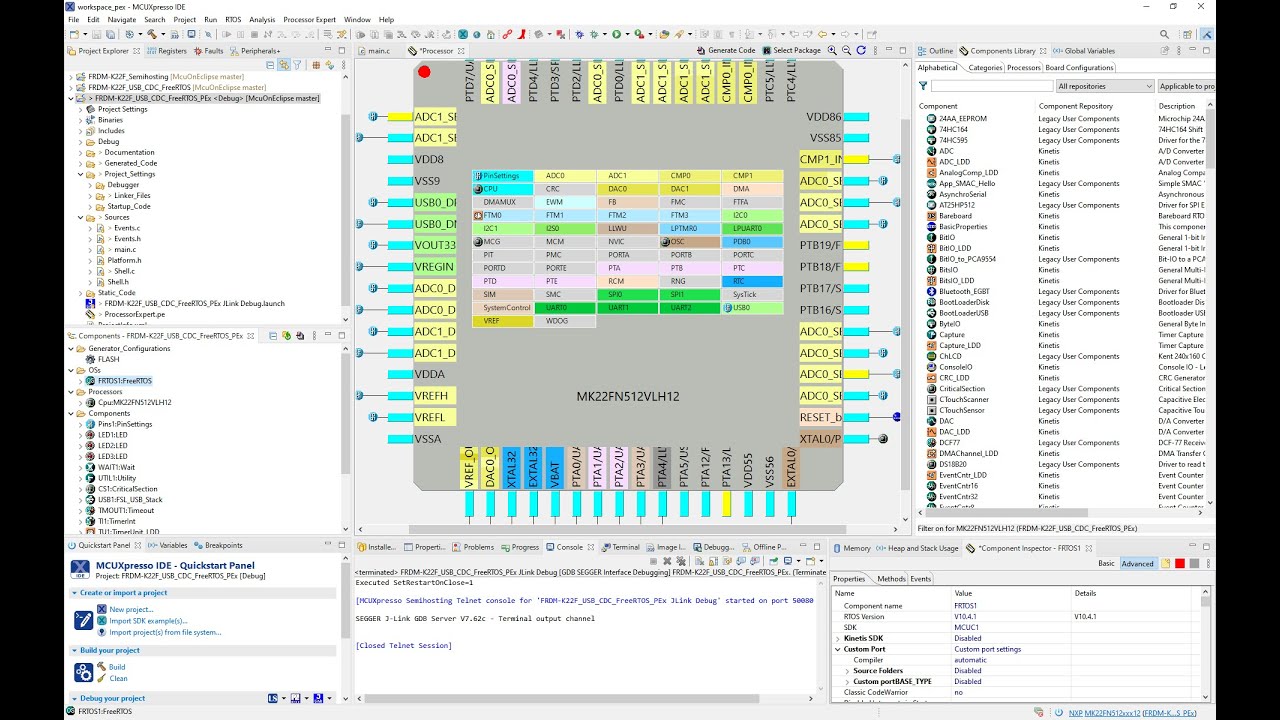 Processor Expert with MCUXpresso IDE