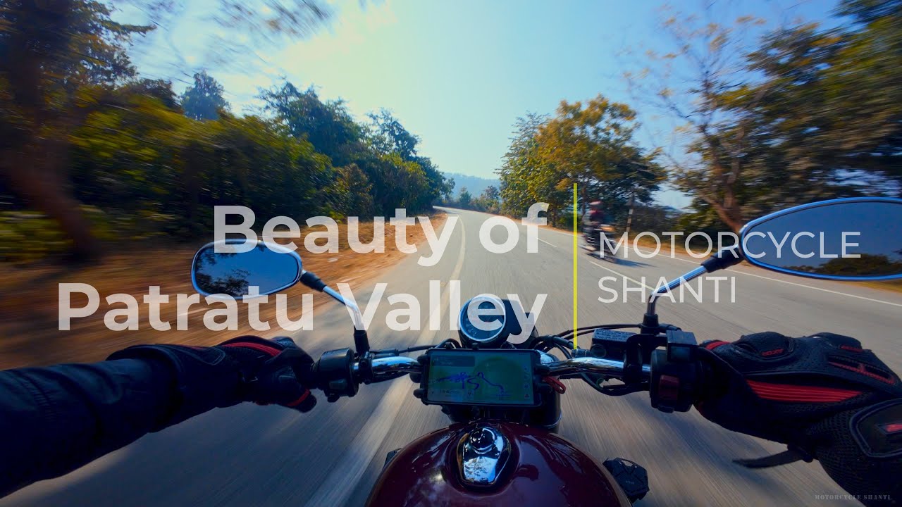 Beauty of Patratu Valley I CB350 I DJI Osmo 4 I Raw Exhaust I POV I Cinematic 4K