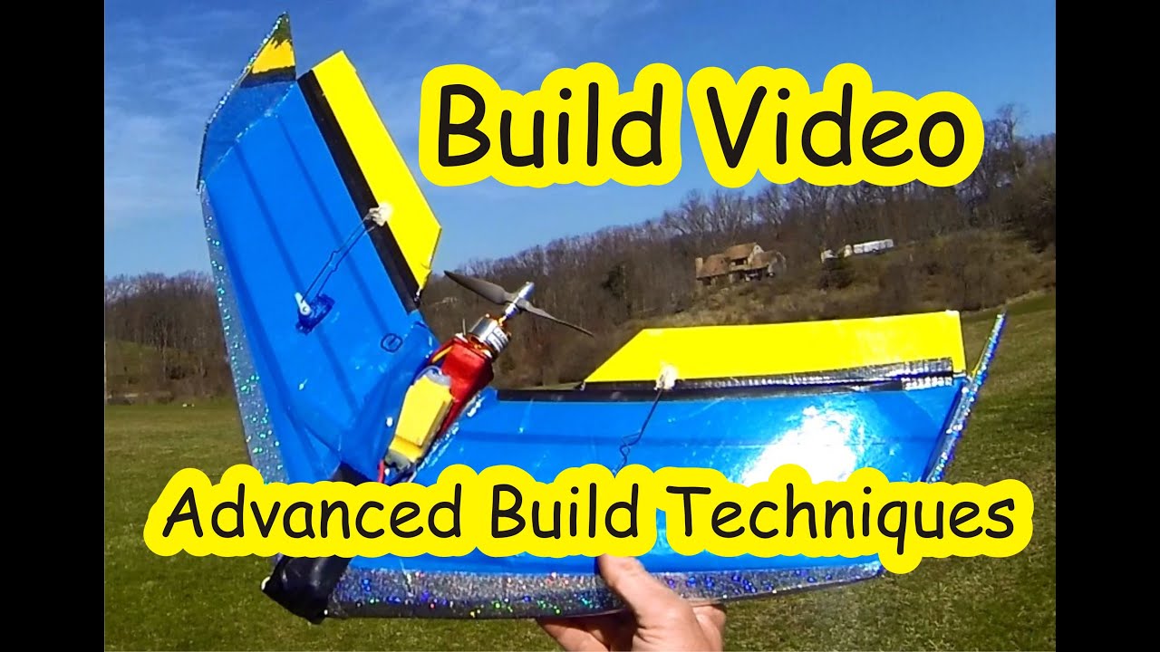 80 mile per hour $2 Foam Board Flying Wing Advanced Build Techniques