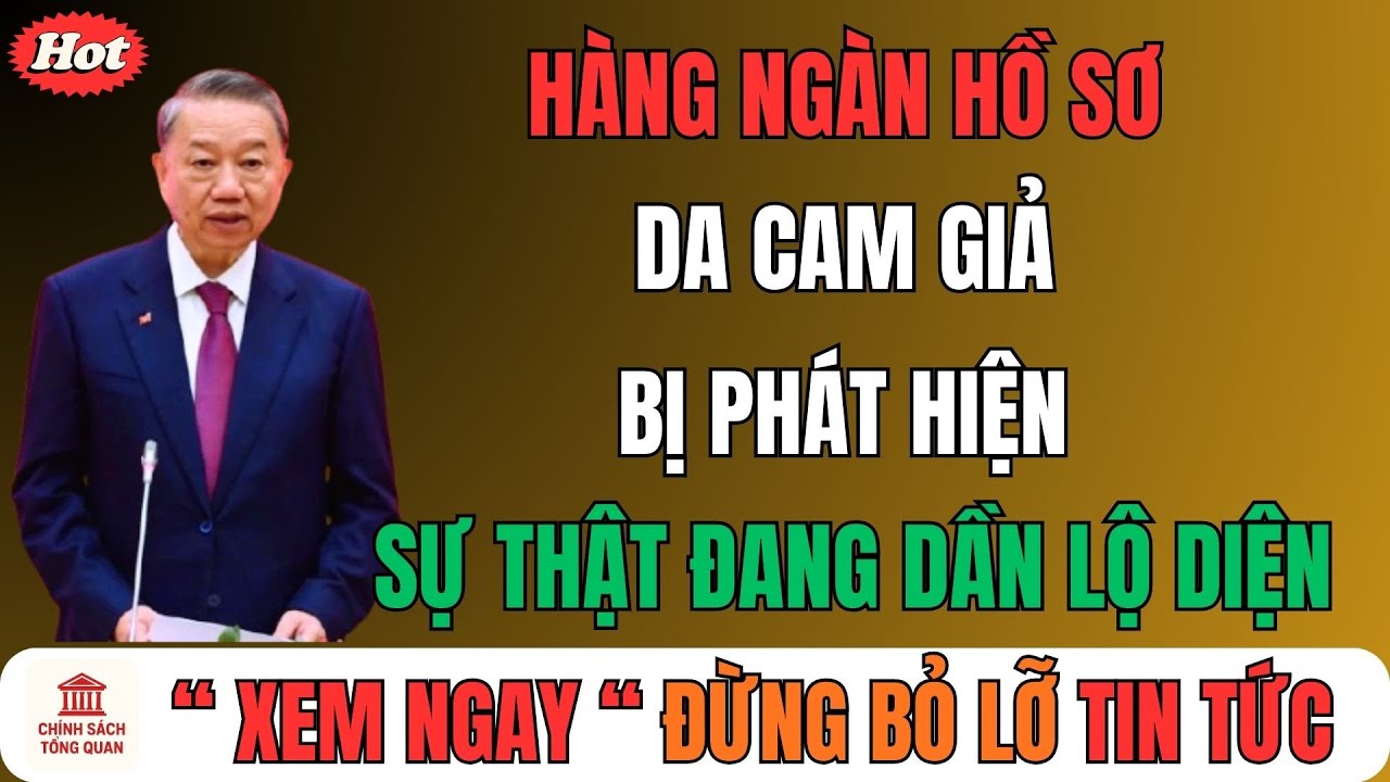 Hàng Ngàn Hồ Sơ Da Cam Giả Bị Phát Hiện: Sự Thật Đang Dần Lộ Diện