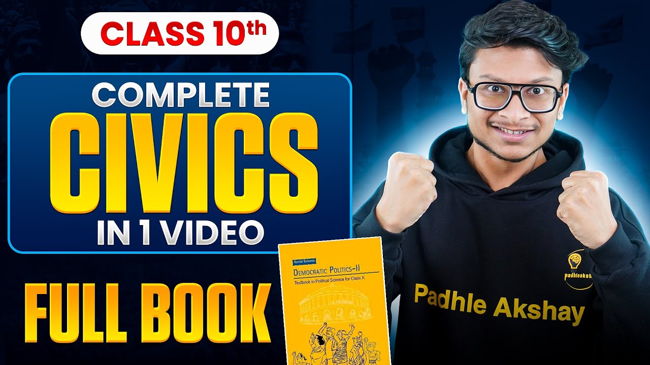 Full CIVICS Book In One Shot🔥 Class 10 social science!