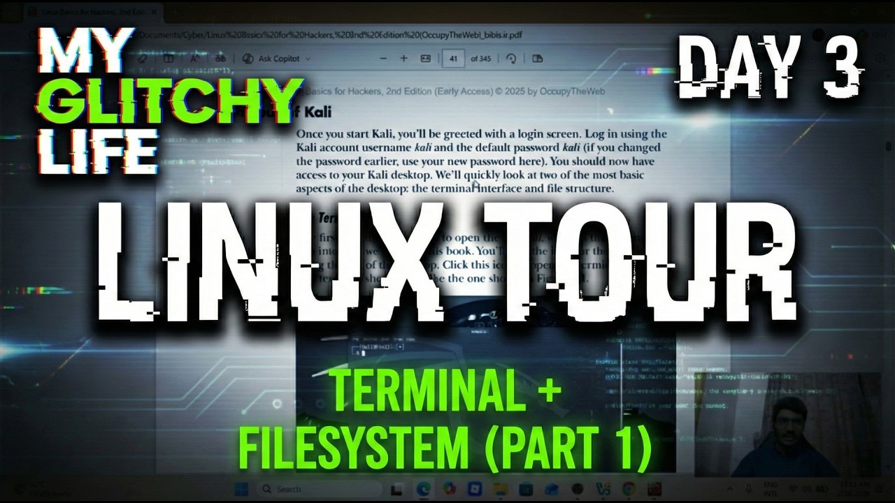 My Glitchy Life Day 3: Linux Basics: The Terminal + Filesystem Structure Explained (Part 1)