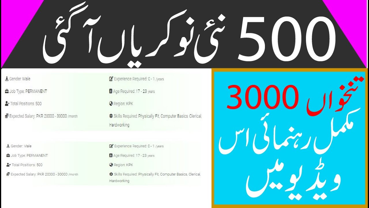 Frontier Corps FC  Jobs 2020 for General Duty Soldier/pak army jobs 2020