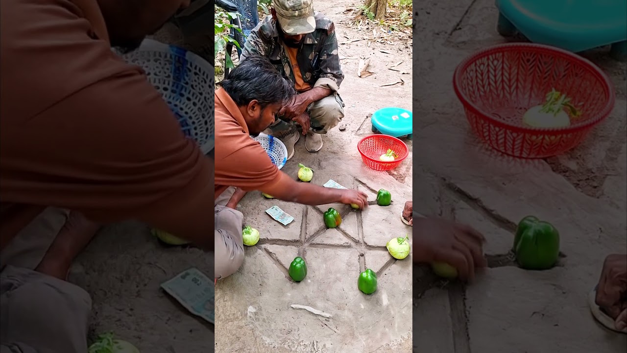 Wow ! Turnip cabbage vs farms capsicum funy Drun game chelenge || funygame ||villagegame