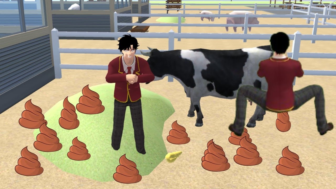 Kebelet Eek 💩 Taiga Bolos Eek Sembarangan Di Peternakan Catbutler 😱🤣 | Sakura School Simulator