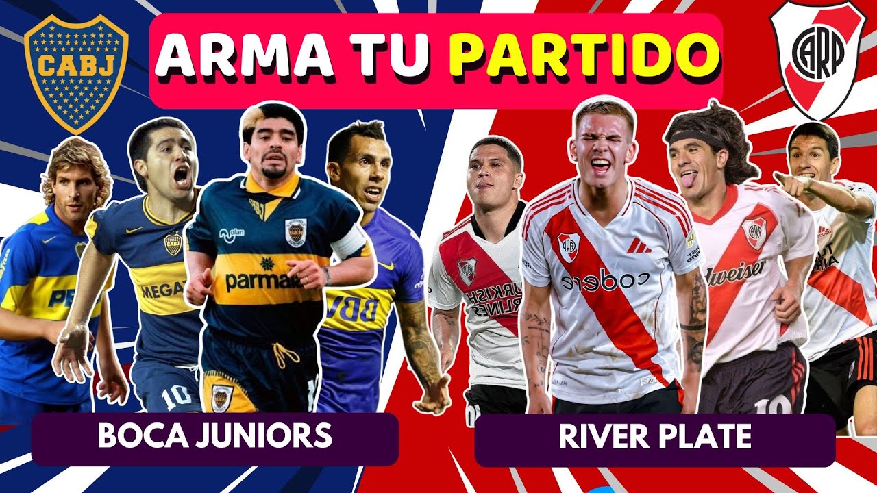 ARMA TU PARTIDO⚽⭐EDICI&Oacute;N LEYENDAS BOCA JUNIORS 🔵 VS RIVER🔴🏆✨ |  LWK  #futbol #eliminatorias