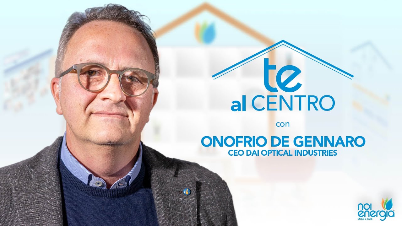 Te al centro con Onofrio de Gennaro CEO Dai Optical