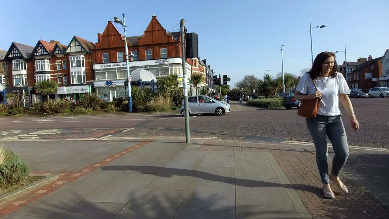 walk down lytham st annes  sq  with Blackpool and beyond