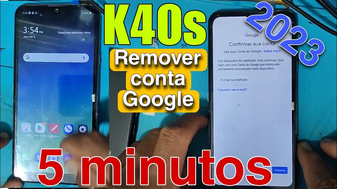 Remover conta Google LG k40s Métodos 2023 muito rápido e prático