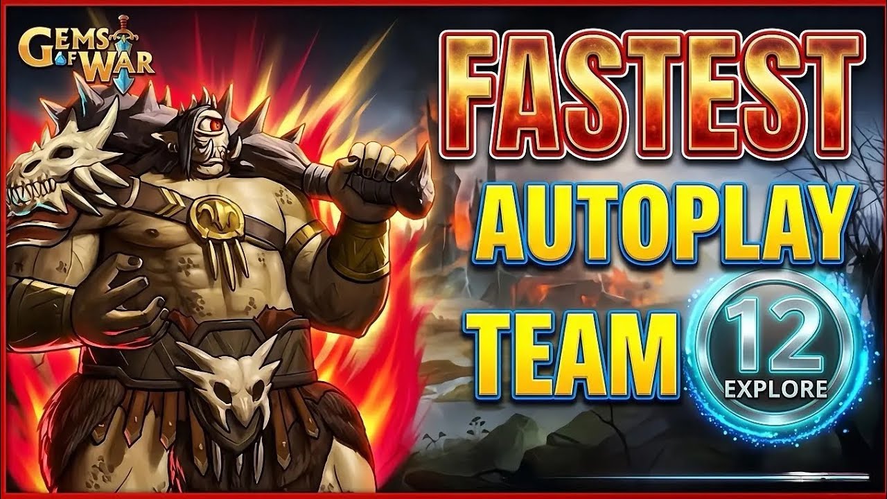 Gems of War Fastest Autoplay Explore 12 Team #gemsofwar #crisp #crisppurpose #gemsofwarexplore12
