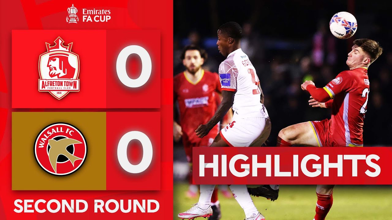 Alfreton Town 0-0 Walsall | Non-League Alfreton Town Take Walsall to A Replay! Emirates FA Cup 23-24