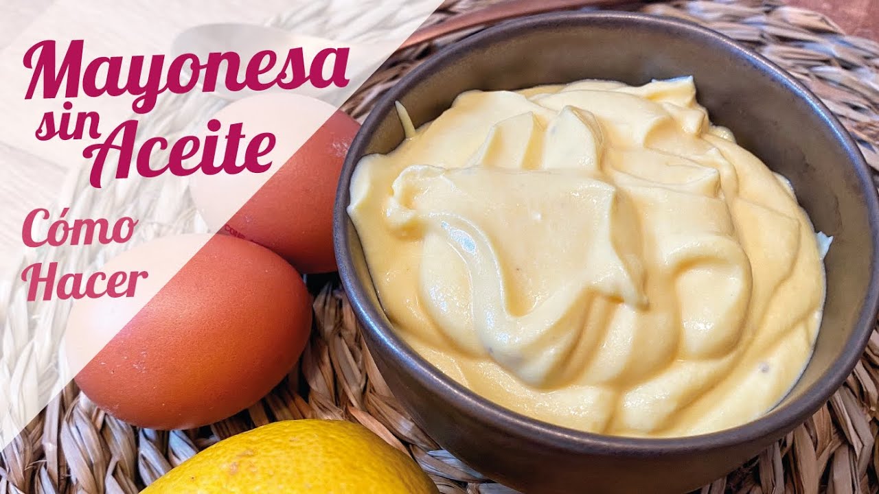 MAYONESA SIN ACEITE ligera con huevo cocido | MAYONESA SALUDABLE