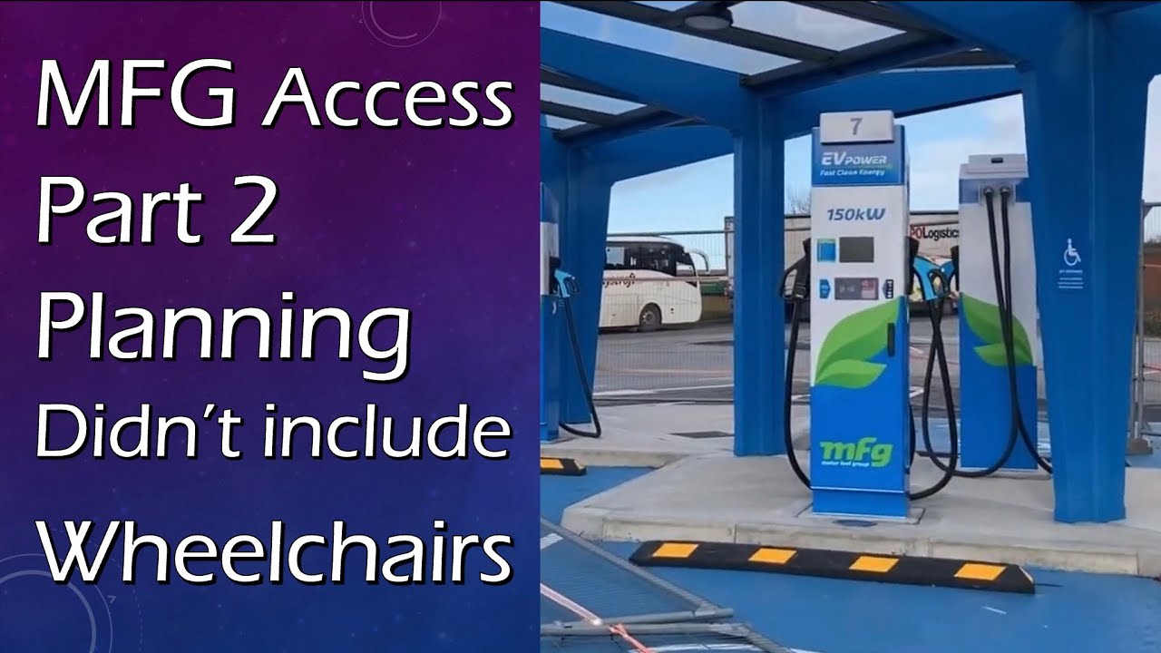 MFG part 2 new EV charge hub for electric cars but NO wheelchair accessible chargers ?