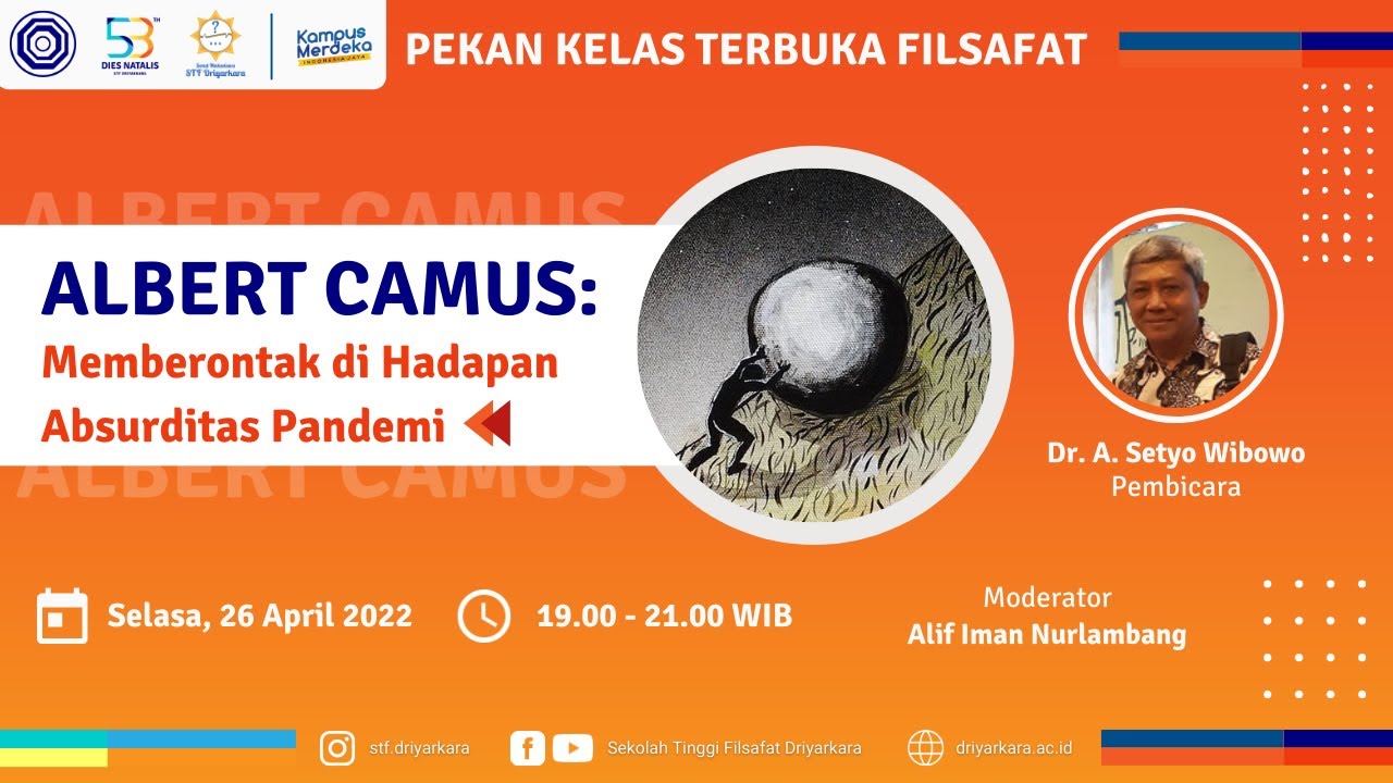 Albert Camus: Memberontak di Hadapan Absurditas Pandemi | PKT Filsafat STF Driyarkara