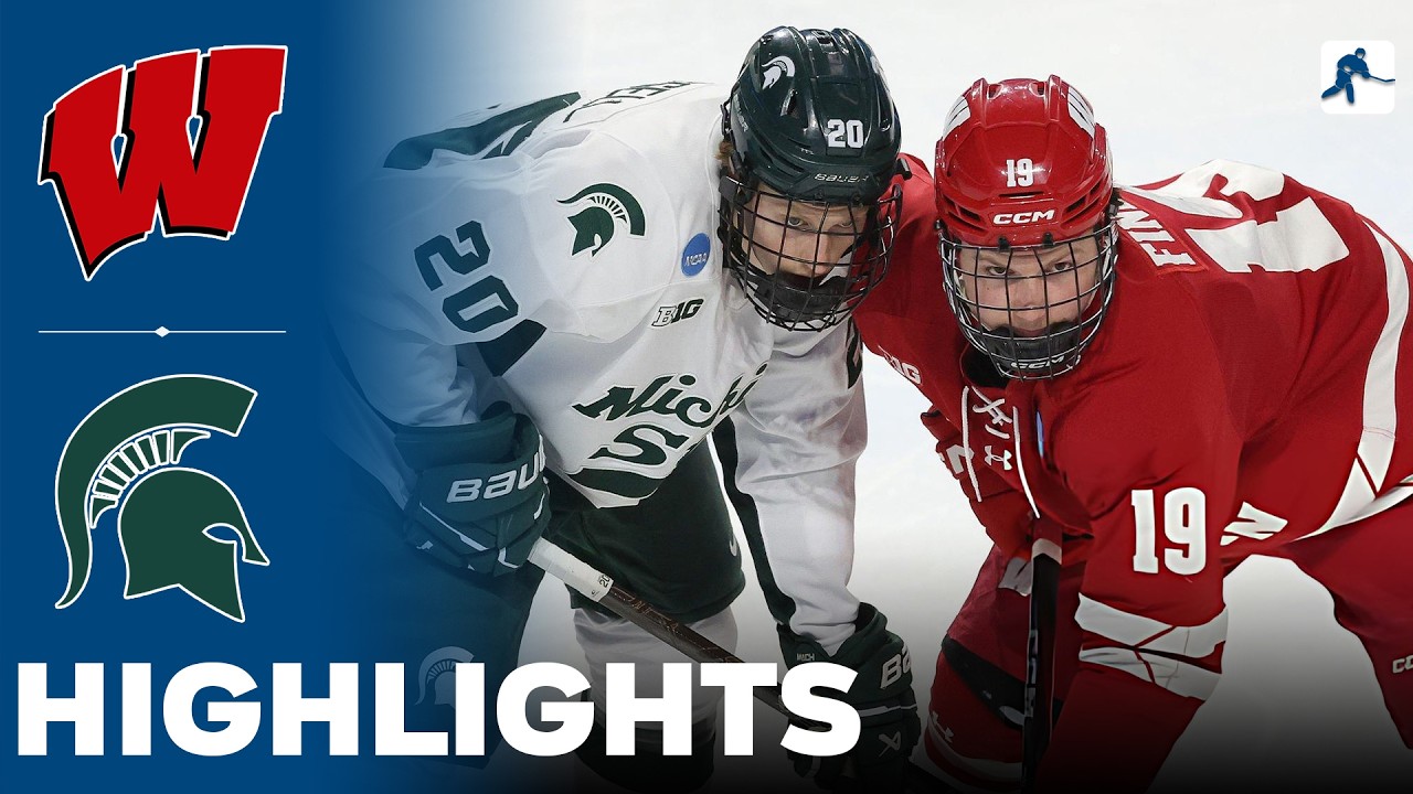 Wisconsin vs Michigan State | NCAA College Hockey | Highlights - March 28, 2026