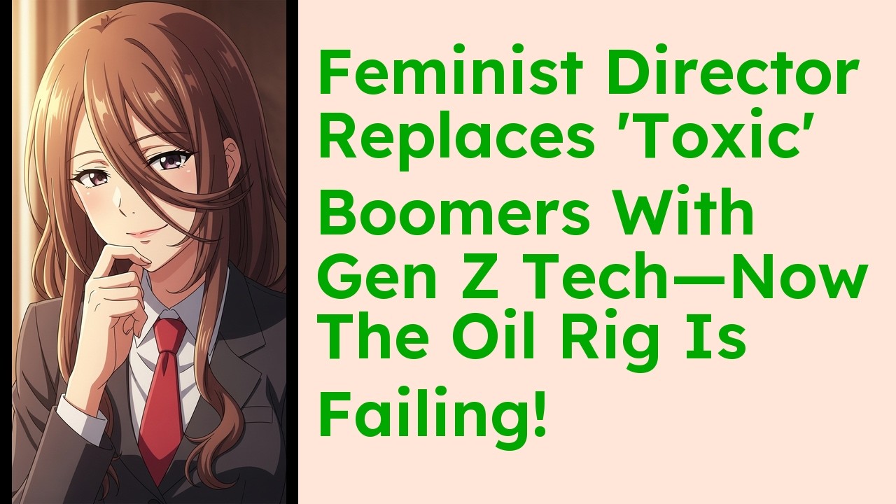 Feminist Director Replaces 'Toxic' Boomers With Gen Z Tech—Now The Oil Rig Is Failing!