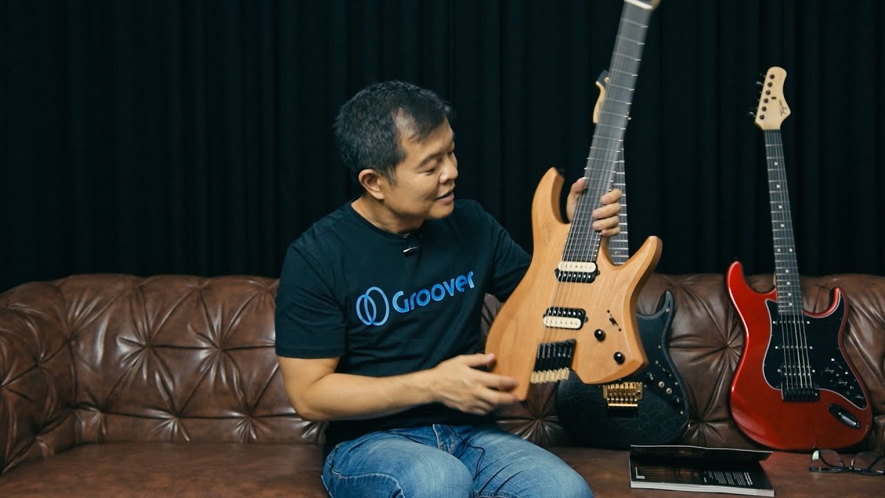 Não existe outra guitarra igual a essa daqui: Juninho Afrarm J1 Gold, H7M1