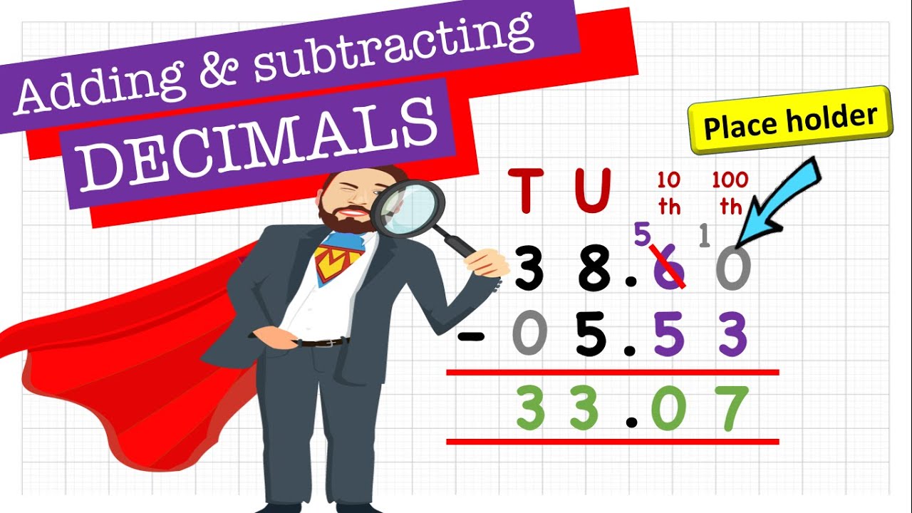 Add and Subtract Decimals Year 5 | The Maths Guy